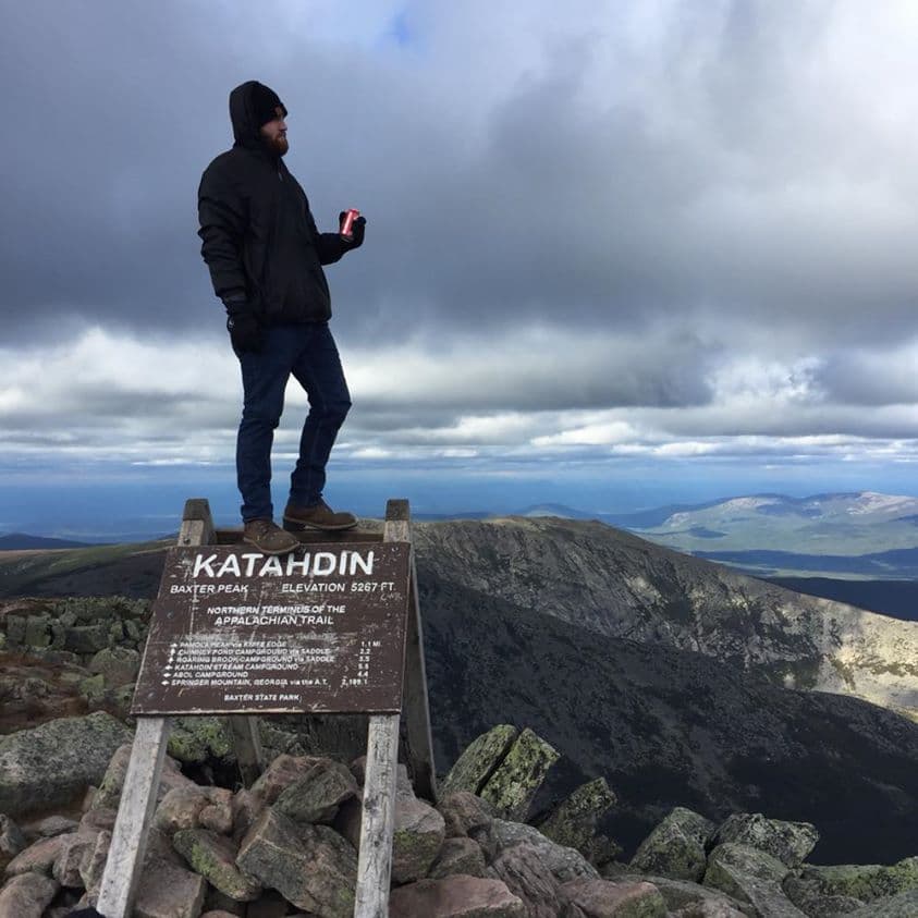 photo of Austin on Katahdin